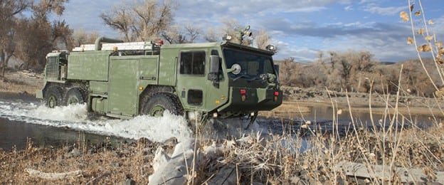 Marines Begin Testing Oshkosh Defense P-19R Firefighting Vehicle