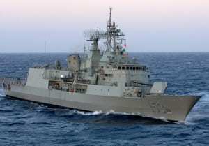 The Her Manjesty's Australian Ship (HMAS) Stuart (III), an ANZAC-class frigate. (Photo: Royal Australian Navy)