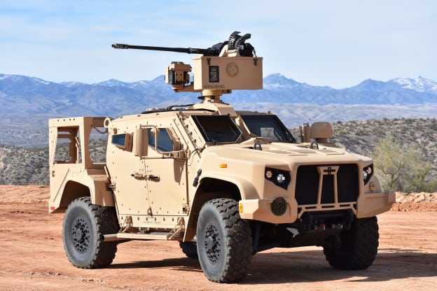 Oshkosh Completes Successful Javelin Flight Test With JLTV - Defense Daily