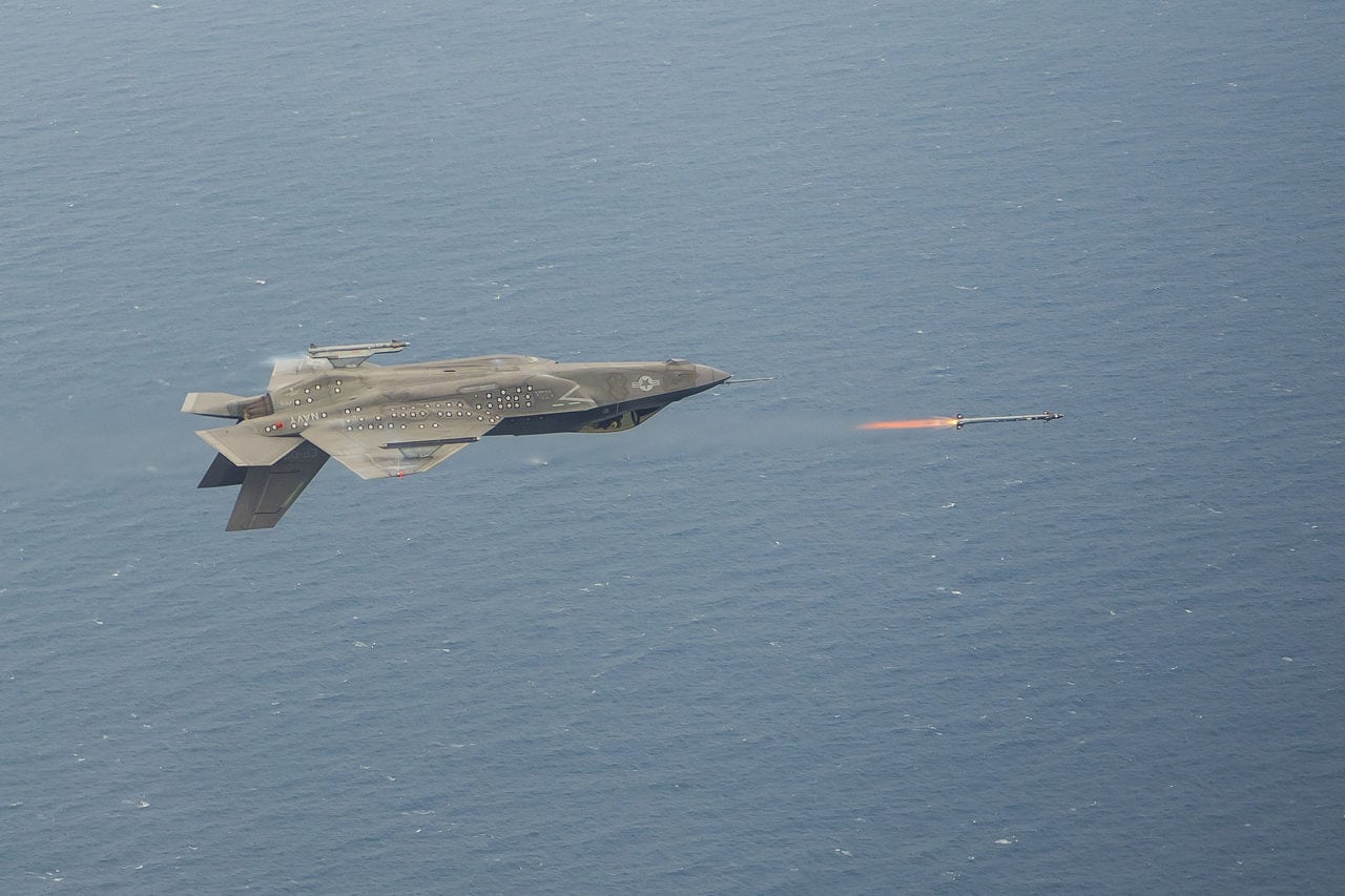 f35 upside down firing missiles - Defense Daily