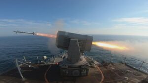 Rolling Airframe Missile being fired. (Photo: U.S. Navy)