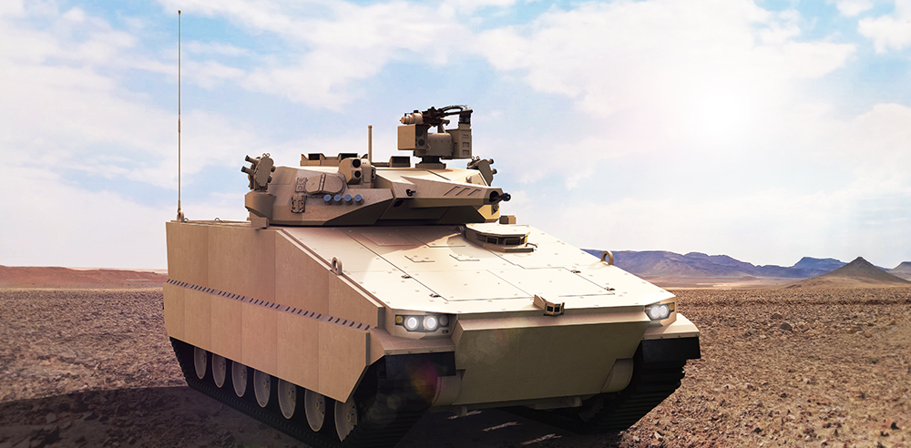 Oshkosh Defense’s OMFV Concept Utilizes Hanwha’s Redback Chassis ...