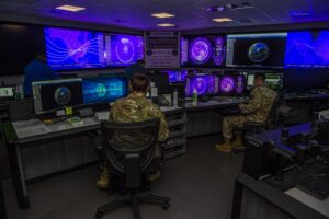 U.S. Space Command conducted the first Space Thunder exercise at Peterson Space Force Base, Colo, on Nov. 2-10.. USSPACECOM trains to exercise its global responsibilities, which includes satellite communications and sensor management (U.S. Space Command Photo)