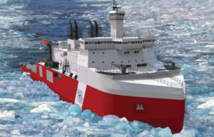 Computer rendering of Coast Guard's proposed polar security cutter. (Image: Coast Guard)