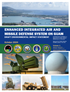 Cover page of the Missile Defense Agency's (MDA) draft Environmental Impact Statement for the Enhanced Air and Missile Defense System on Guam. (Image: MDA)