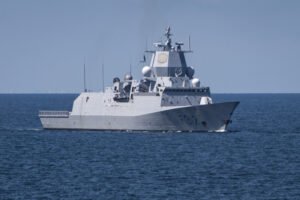 The Royal Norwegian Navy Fridtjof Nansen-class frigate HNoMS Otto Suerdrup (F312) transits the Baltic Sea while participating in exercise Baltic Operations (BALTOPS) 2020 on June 8, 2020. (Photo: U.S. by Mass Communication Specialist 1st Class Kyle Steckler)